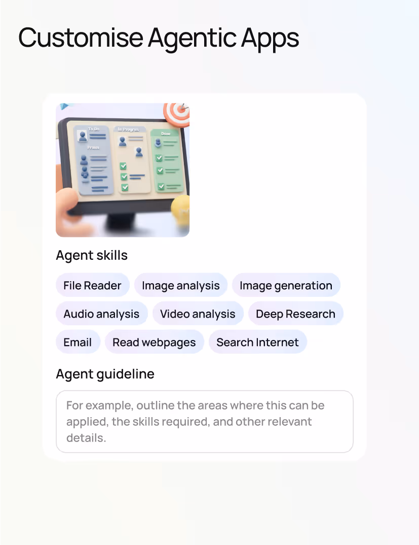 Customise agentic apps
