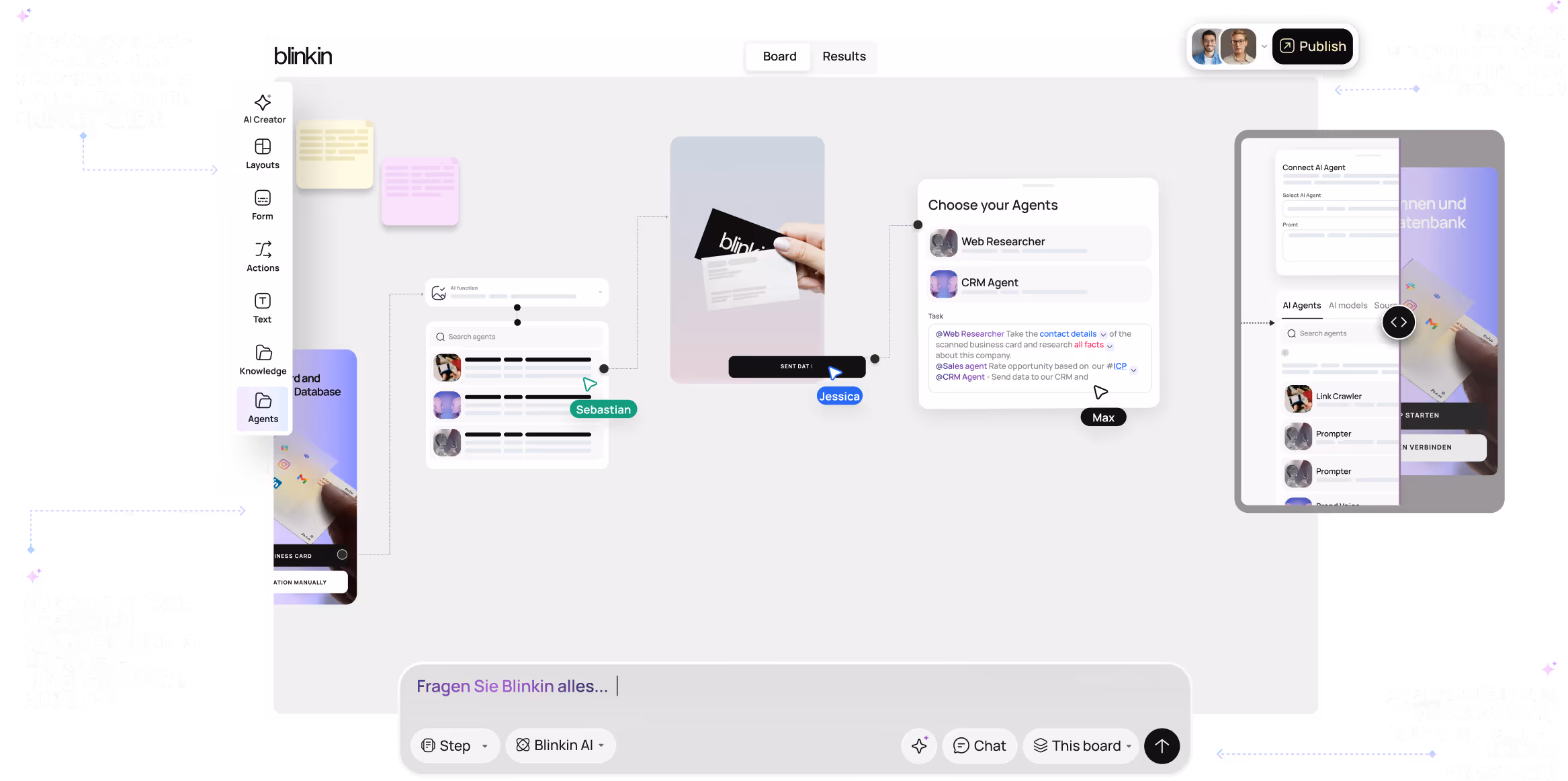 Build agentic apps on no code drag and drop builder